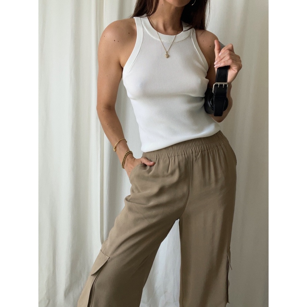 FRANKIE CARGO PANTS — In Khaki - Picture 6 of 9